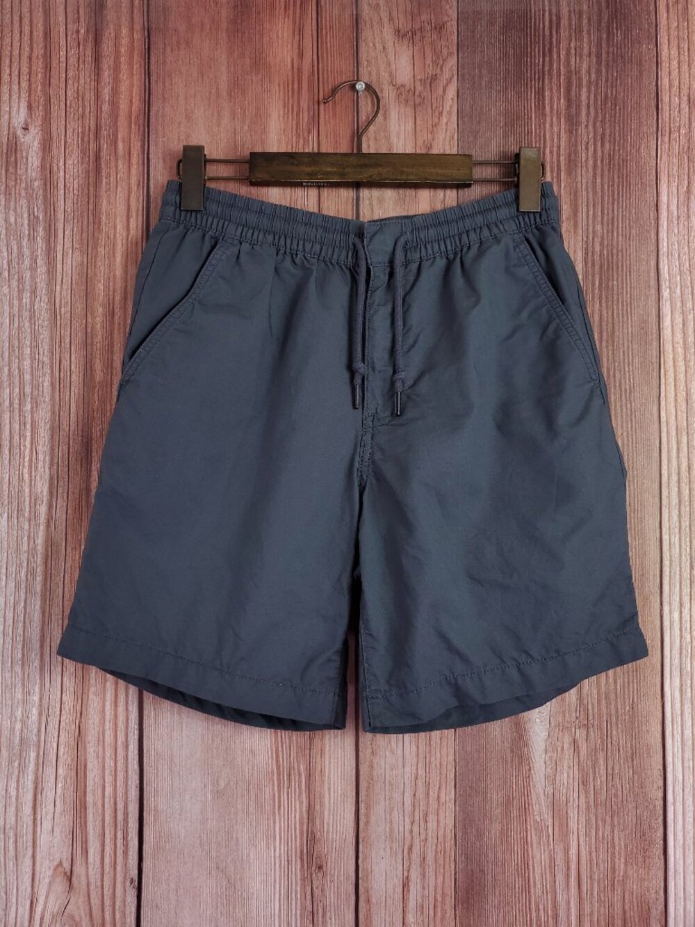 Patagonia Mens S Lightweight All Wear Hemp Volley Shorts Elastic Waist Gray 7"